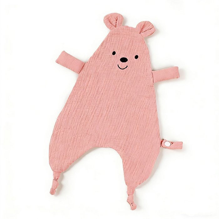 Hydrofiele Knuffeldoek Beer – Roze