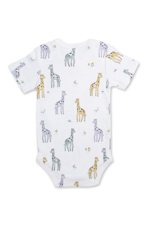 Baby Romper - Korte Mouw- Lovely Giraffe