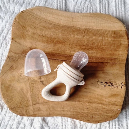 Baby Fruitspeen - Fopspeen - Fruit Feeder - Beige Gestippeld