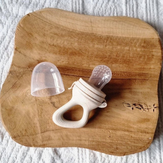 Baby Fruitspeen - Fopspeen - Fruit Feeder - Beige Gestippeld