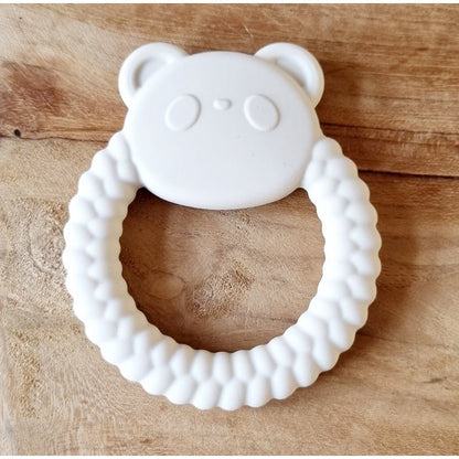 Siliconen Bijtring Pandabeer - Beige