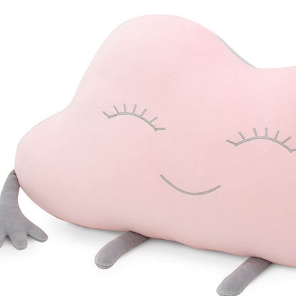 Emotie Wolk Knuffel – Roze/Grijs - Droomkussen - Droomwolk