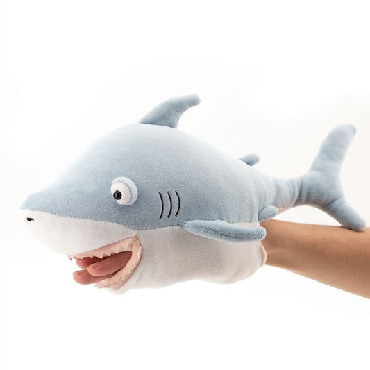 Handpop/knuffel - Haai – (35cm)