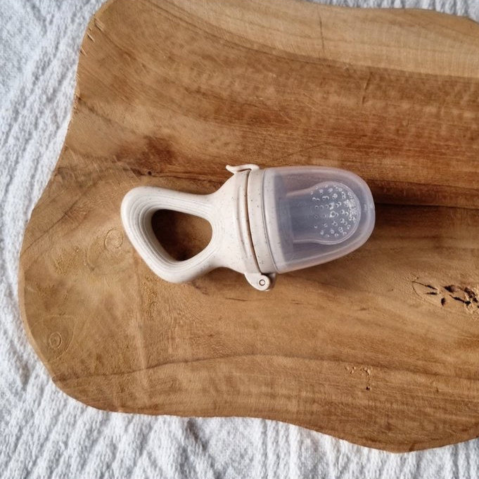 Baby Fruitspeen - Fopspeen - Fruit Feeder - Beige Gestippeld