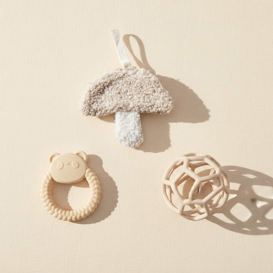 Babyset egale crème achtergrond