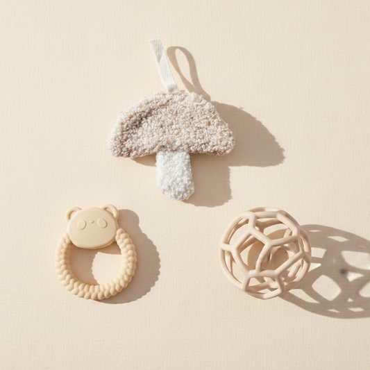Babyset egale crème achtergrond